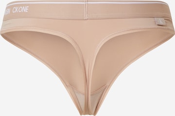 Calvin Klein Underwear Szabványos String bugyik 'THONG' - bézs