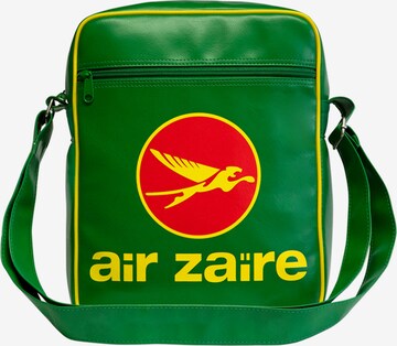 LOGOSHIRT Shoulder Bag 'Air Zaire Airways' in Green: front