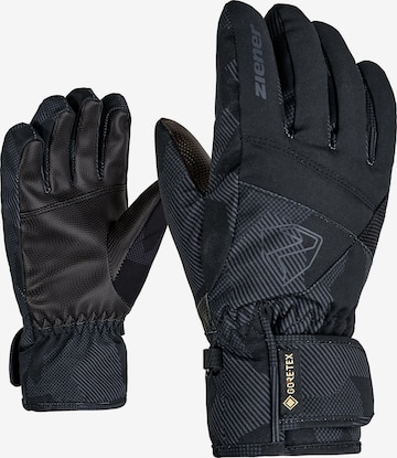 ZIENER Athletic Gloves in Black: front