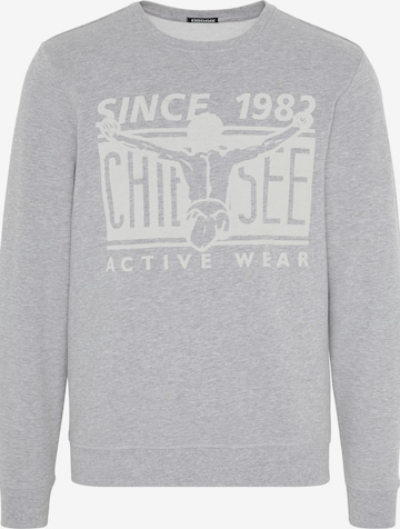 CHIEMSEERegular Fit Sweater majica - siva boja: prednji dio
