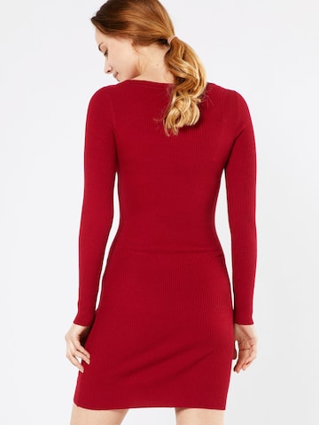 Urban Classics Pletené šaty - Červená