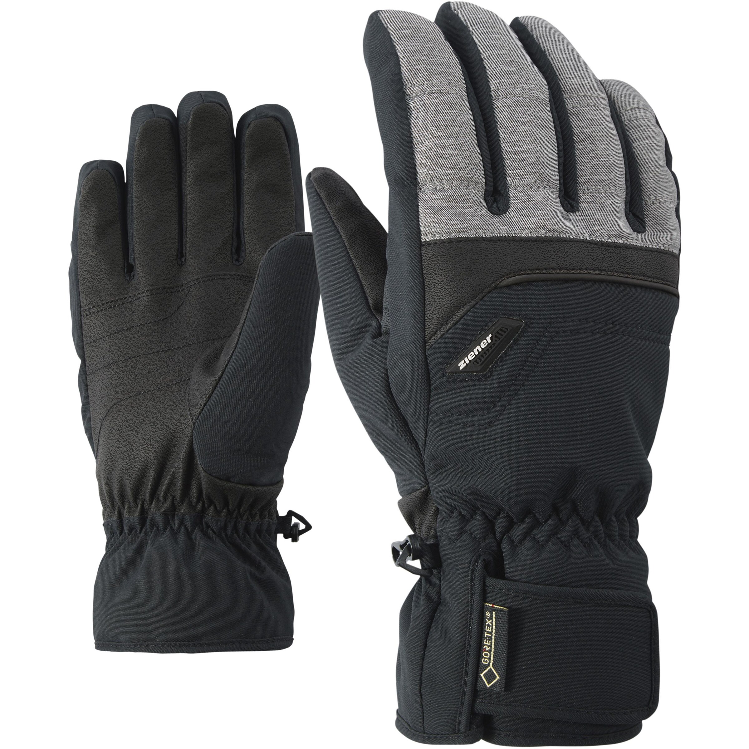 ZIENER - Skihandschuhe 'Glyn GTX Gore Plus' in graumeliert