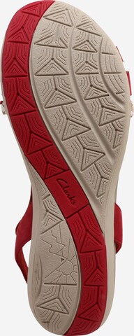 CLARKS Sandalen met riem 'Tealite Grace' in Rood