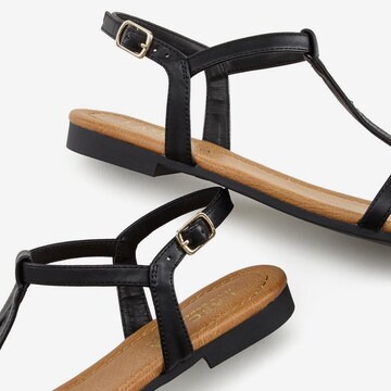 LASCANA Strap Sandals in Black