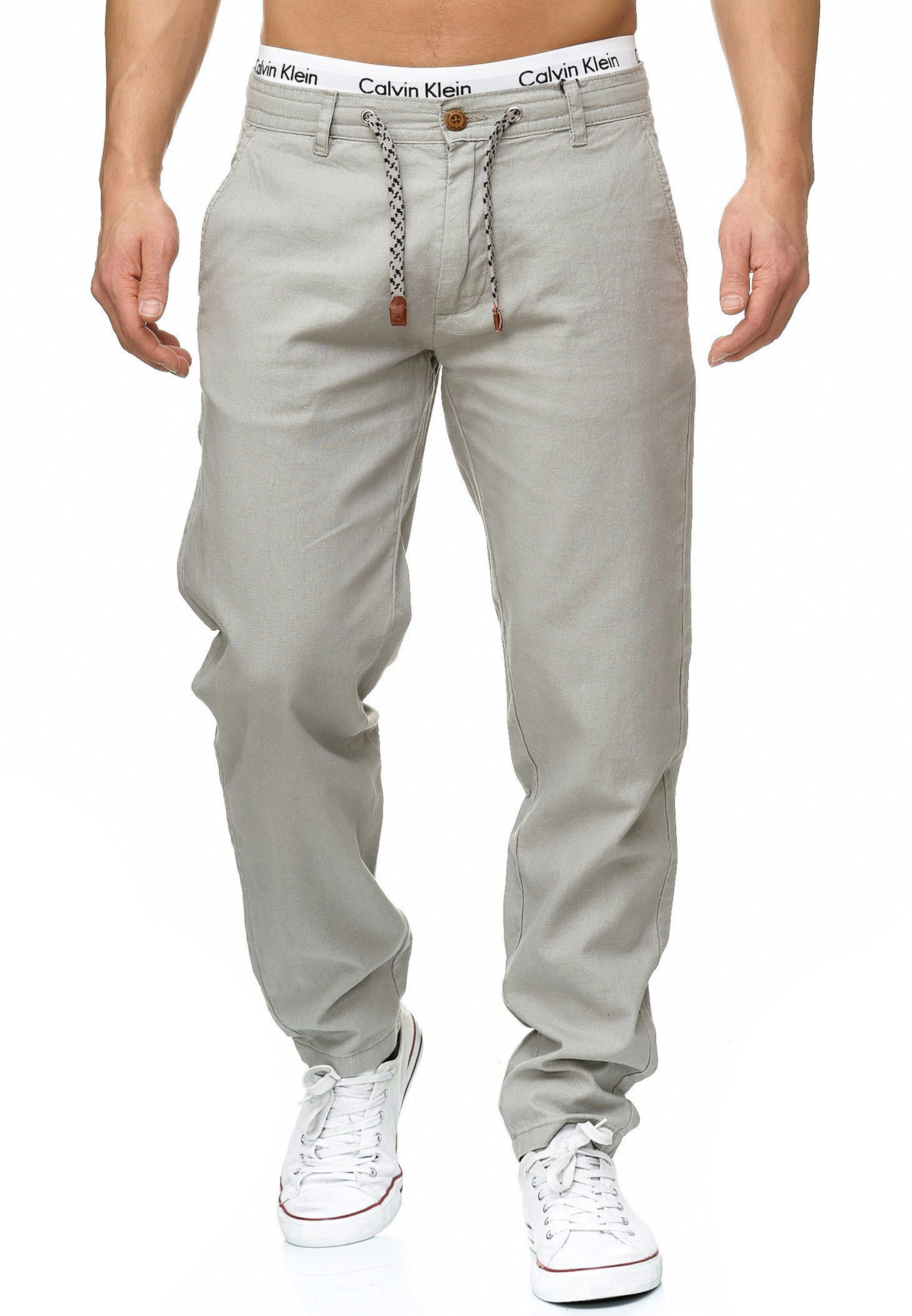 INDICODE JEANS Regular Chino 'Veneto' in Grijs: voorkant
