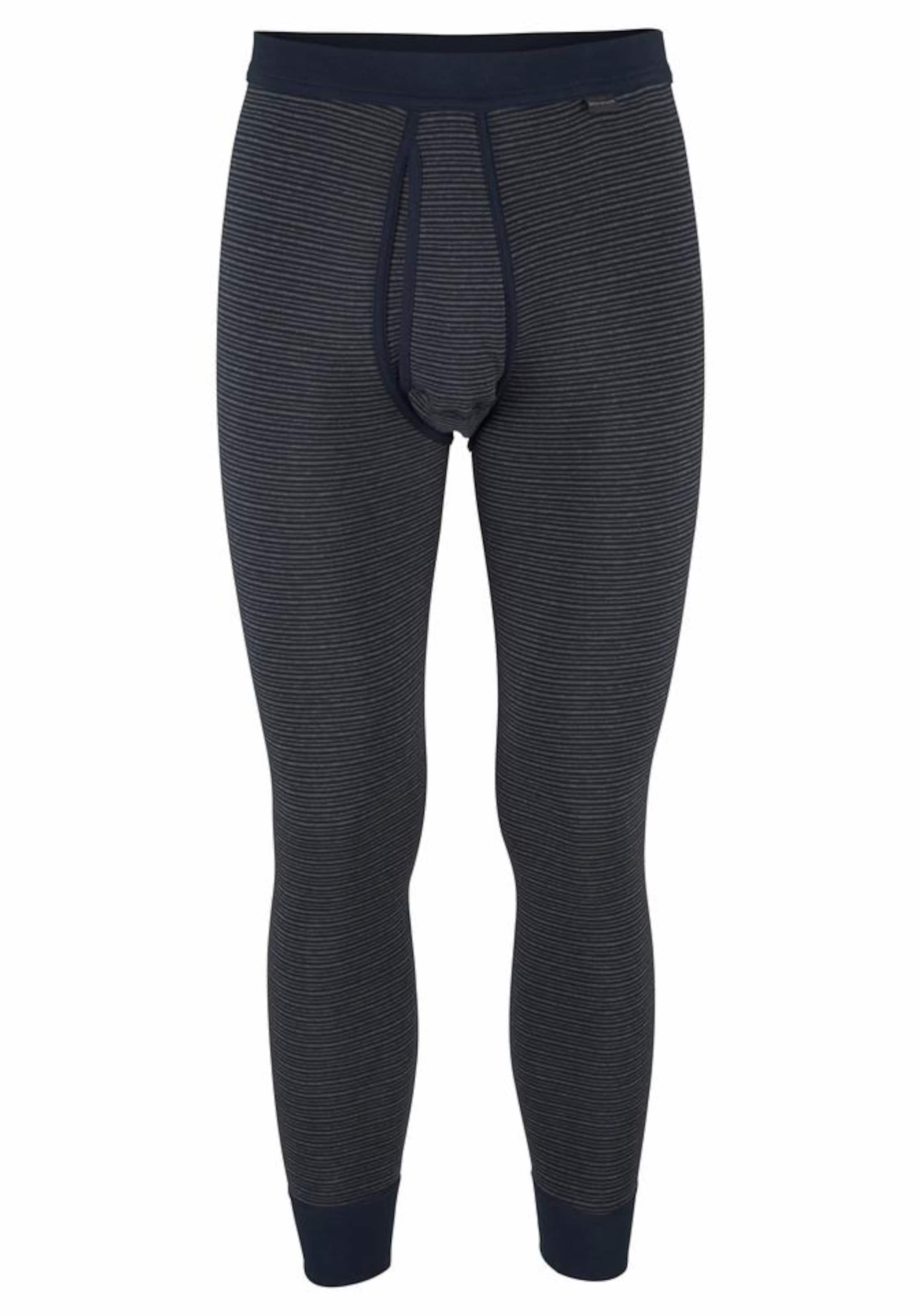 SCHIESSER Unterhose 'Feinripp Melange' in Blau: Vorderseite