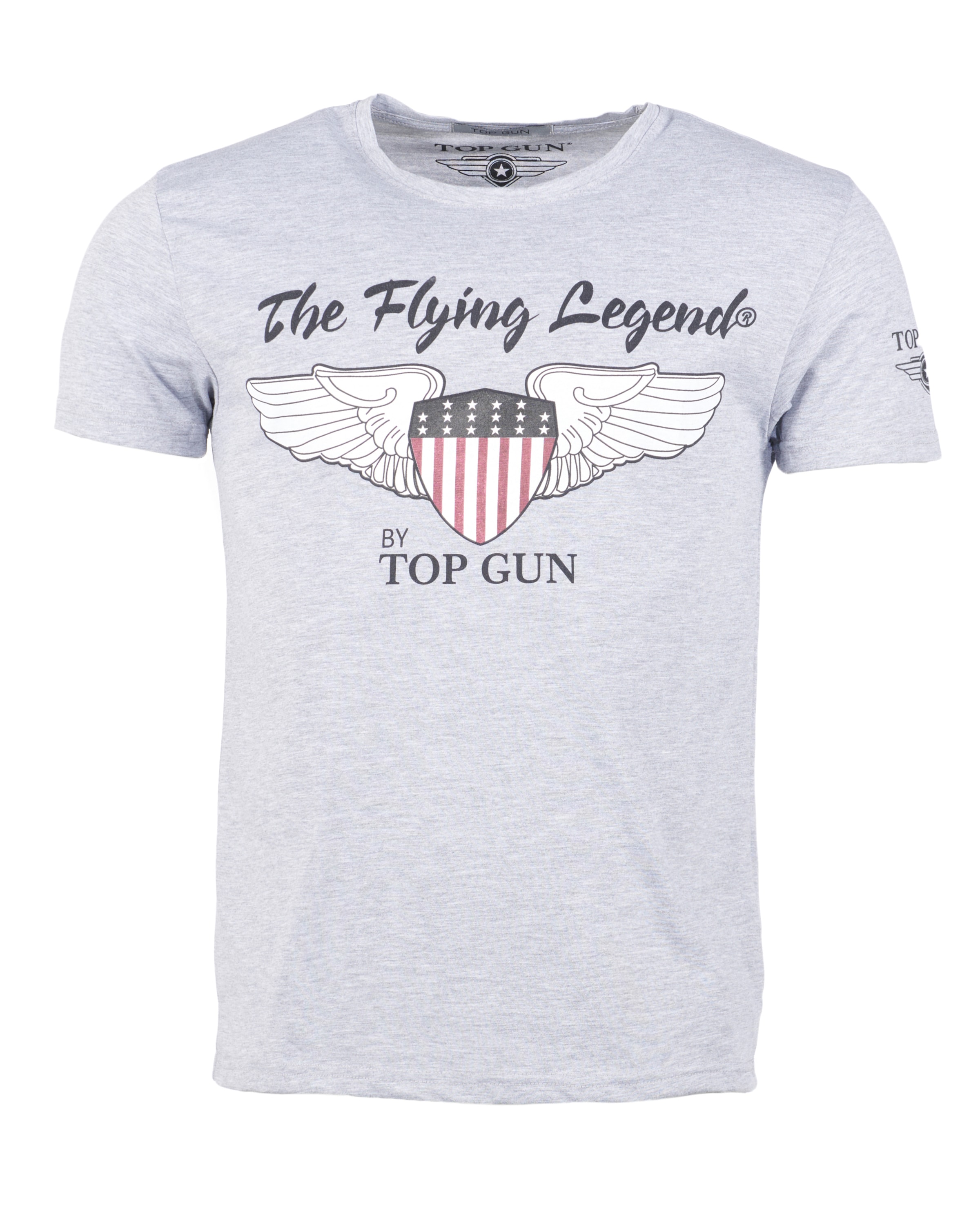 TOP GUN Shirt in Grijs: voorkant