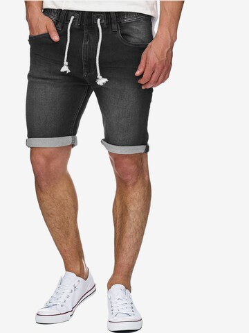 INDICODE JEANS Slimfit Broek ' Kadin Shorts ' in Zwart: voorkant