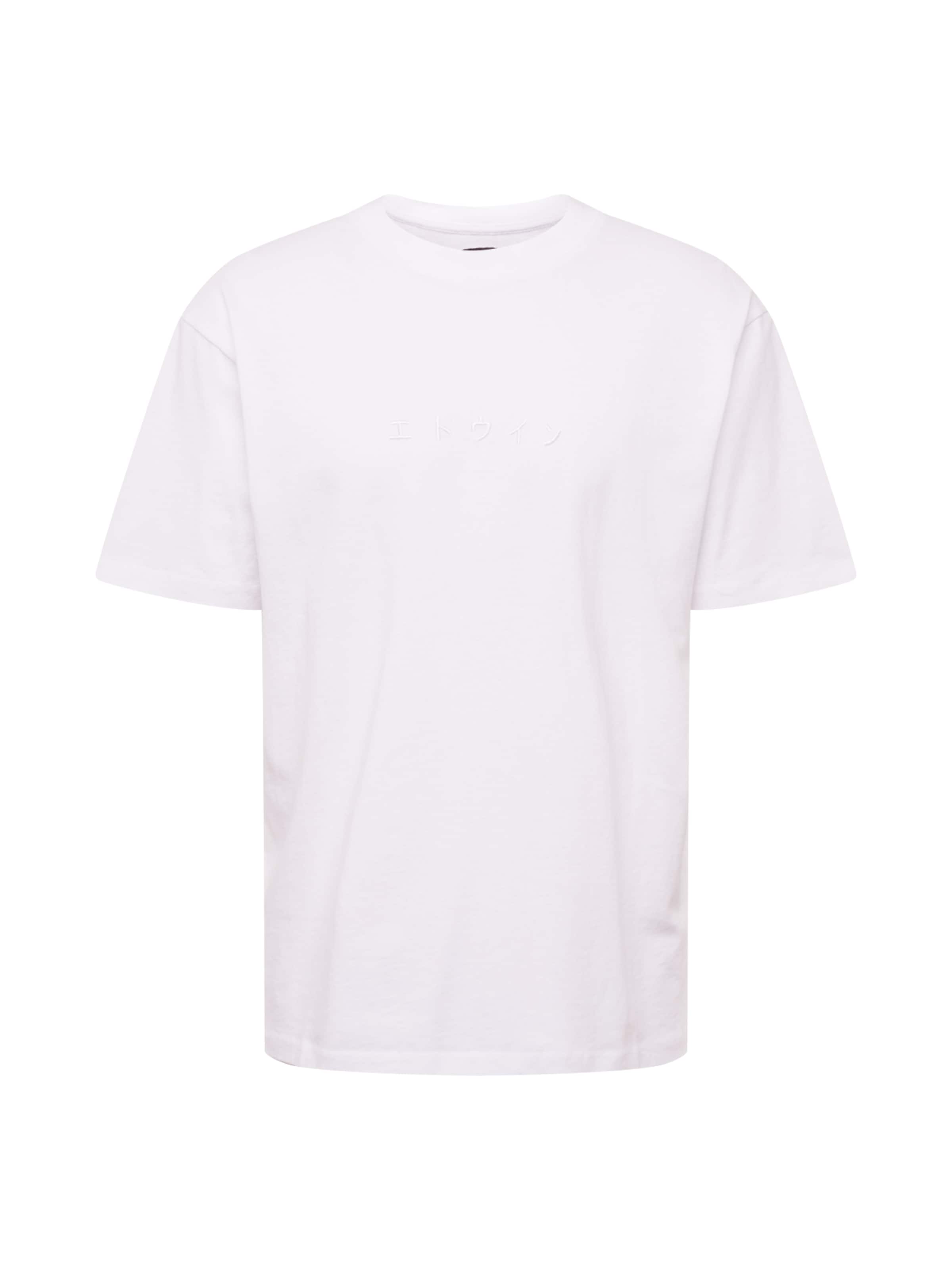 Coupe regular T-Shirt 'Katakana Embroidery' EDWIN en blanc : devant