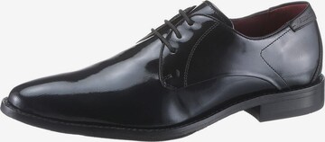 HECHTER PARIS Lace-Up Shoes in Black: front