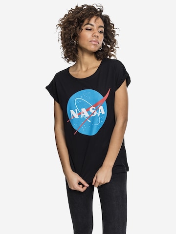 Merchcode Shirt 'Nasa Insignia' in Zwart: voorkant