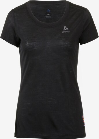 ODLO Performance Shirt 'Natural + Light' in Black: front