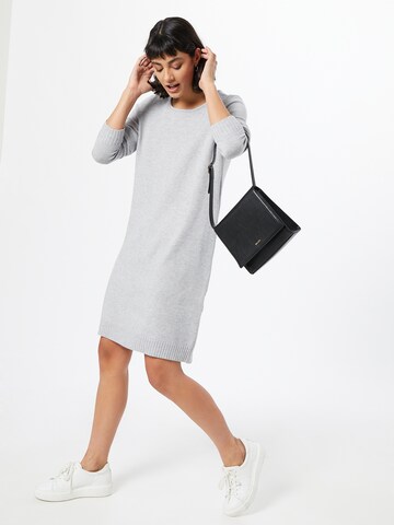 VILA Knitted dress 'VIRIL' in Grey