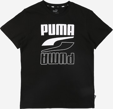 PUMA Shirt 'Rebel Bold' in Zwart: voorkant