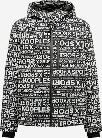 THE KOOPLES SPORT Rovný strih Zimná bunda 'PARK' - Čierna: predná strana