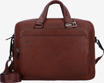 Piquadro Document Bag in Brown: front