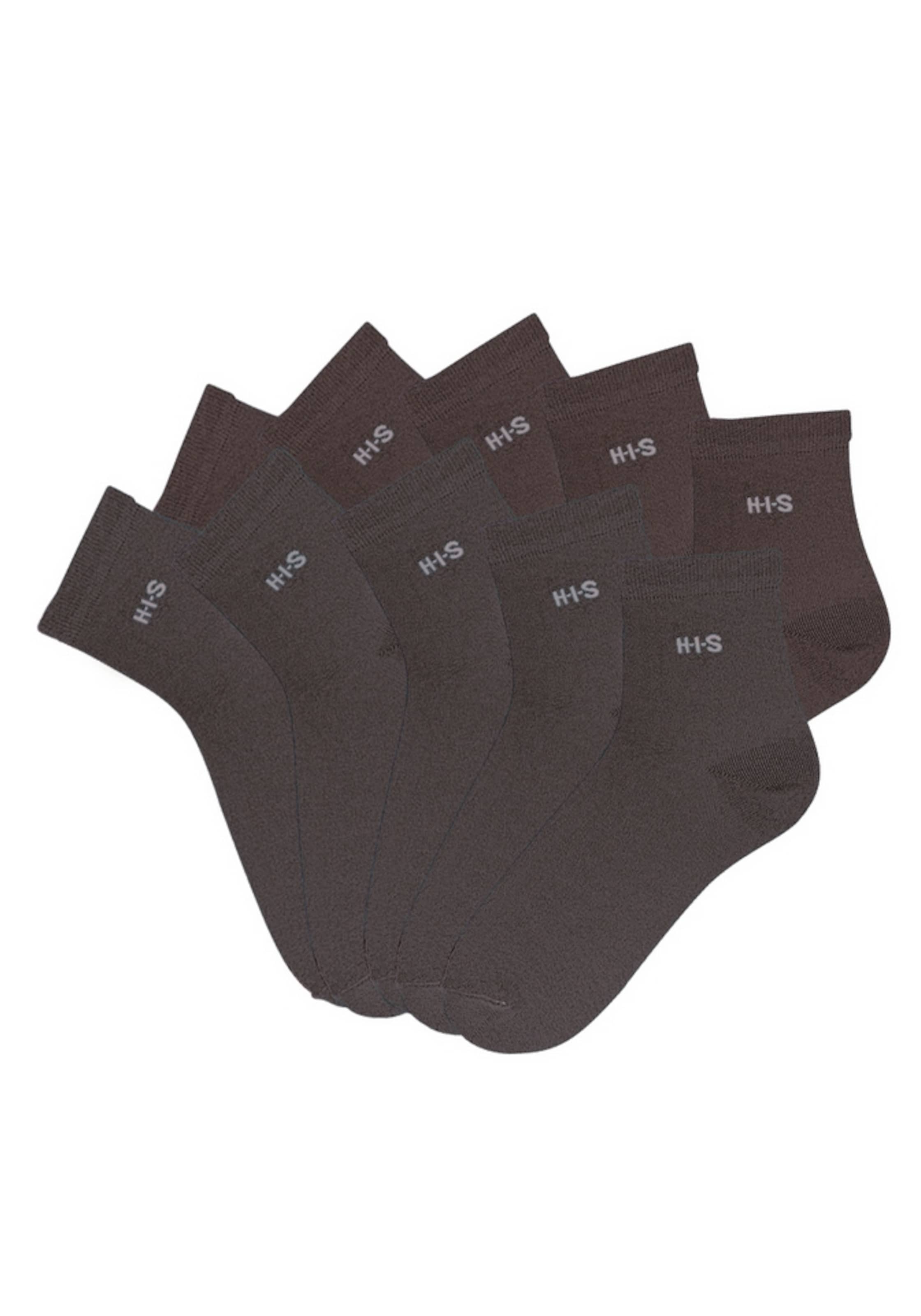 H.I.S Къси чорапи в черно: отпред