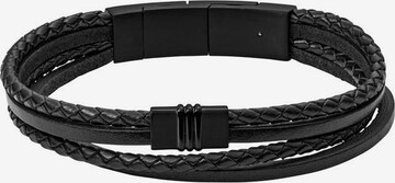 FOSSIL - Pulsera 'Vintage Casual' en negro: frente