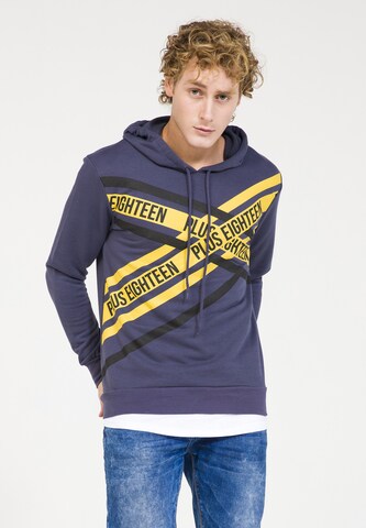 PLUS EIGHTEEN Sweatshirt in Purple: front