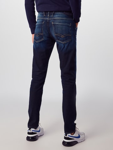 REPLAY Slimfit Jeans 'Anbass' i blå: baksida