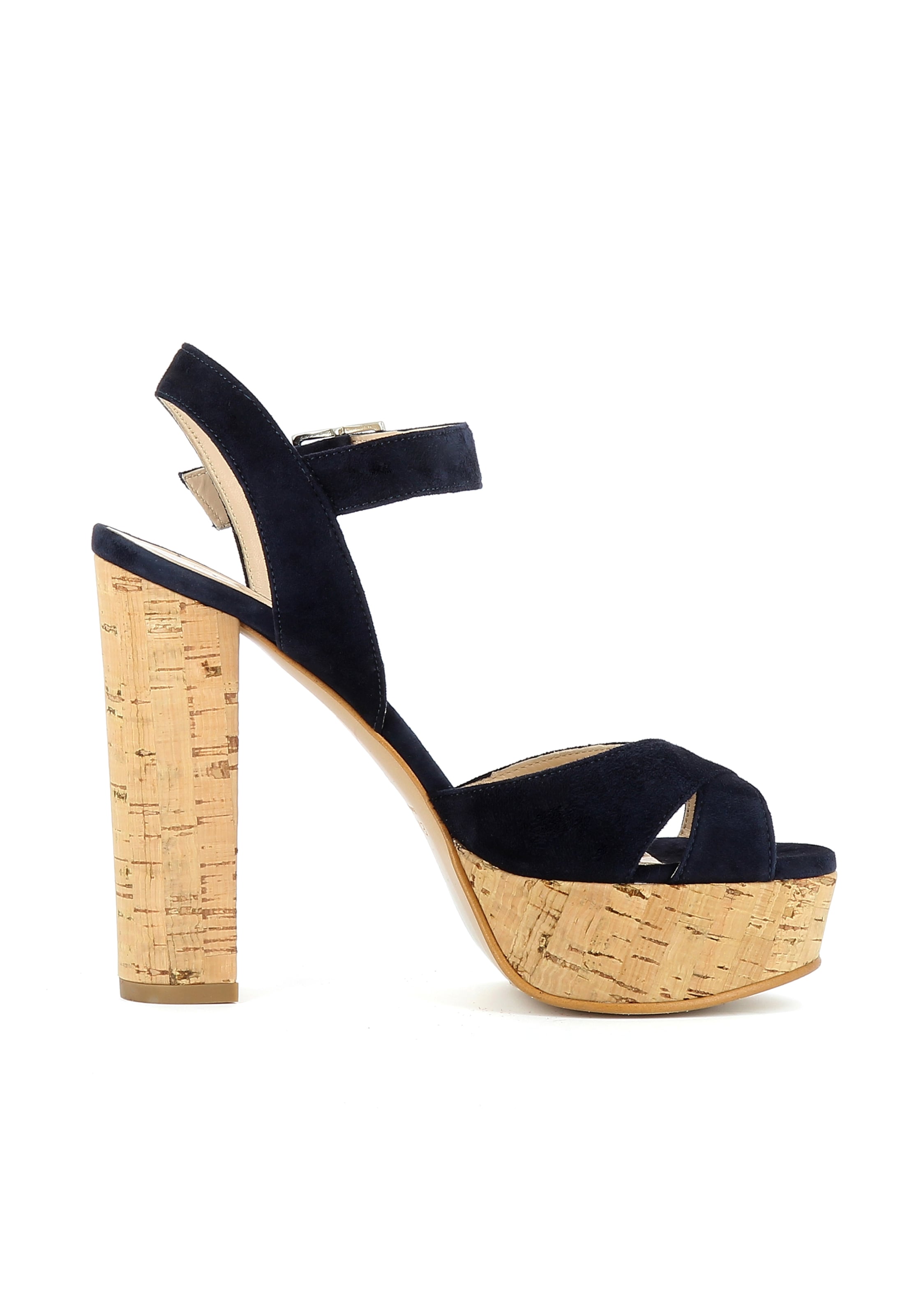 EVITA Sandalen met riem in Blauw