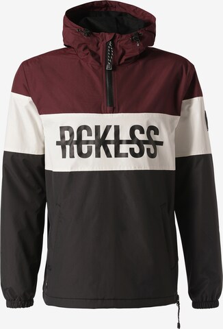 Young & Reckless Jacke 'Pull Over Anorak' in Schwarz: predná strana