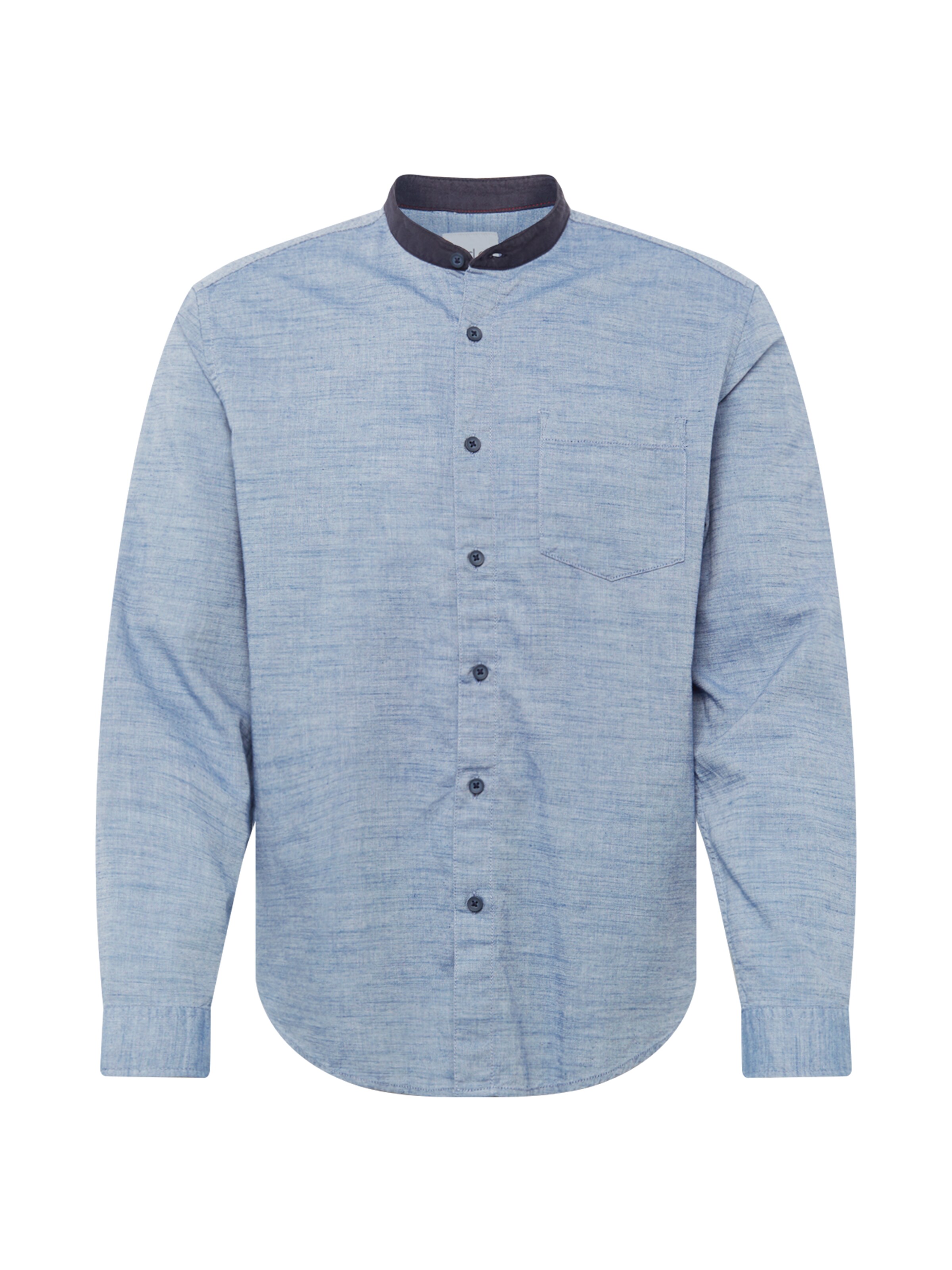 EDC BY ESPRIT - Zakelijk overhemd 'OCSbomber shirt' in de kleur Navy