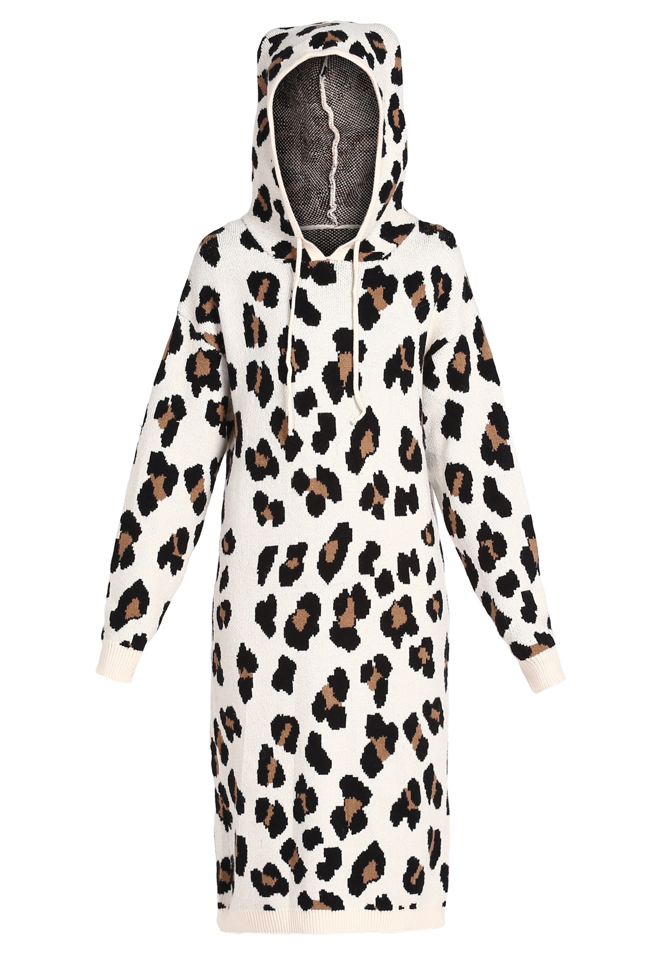 MYMO - Gebreide jurk in de kleur Wit