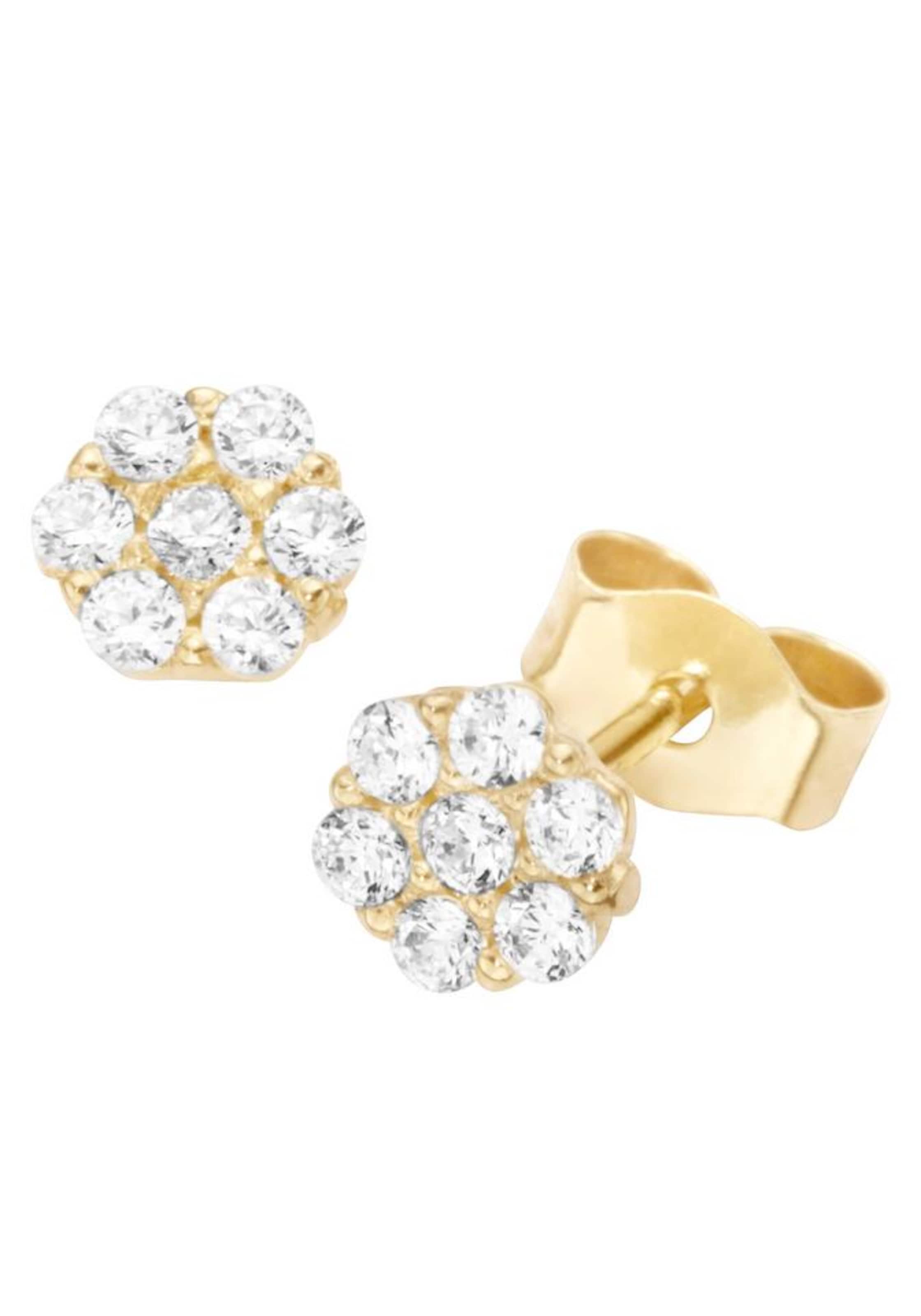 FIRETTI - Brincos 'Rund' em ouro: frente