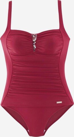 LASCANA Bustier Badeanzug in Rot: predná strana