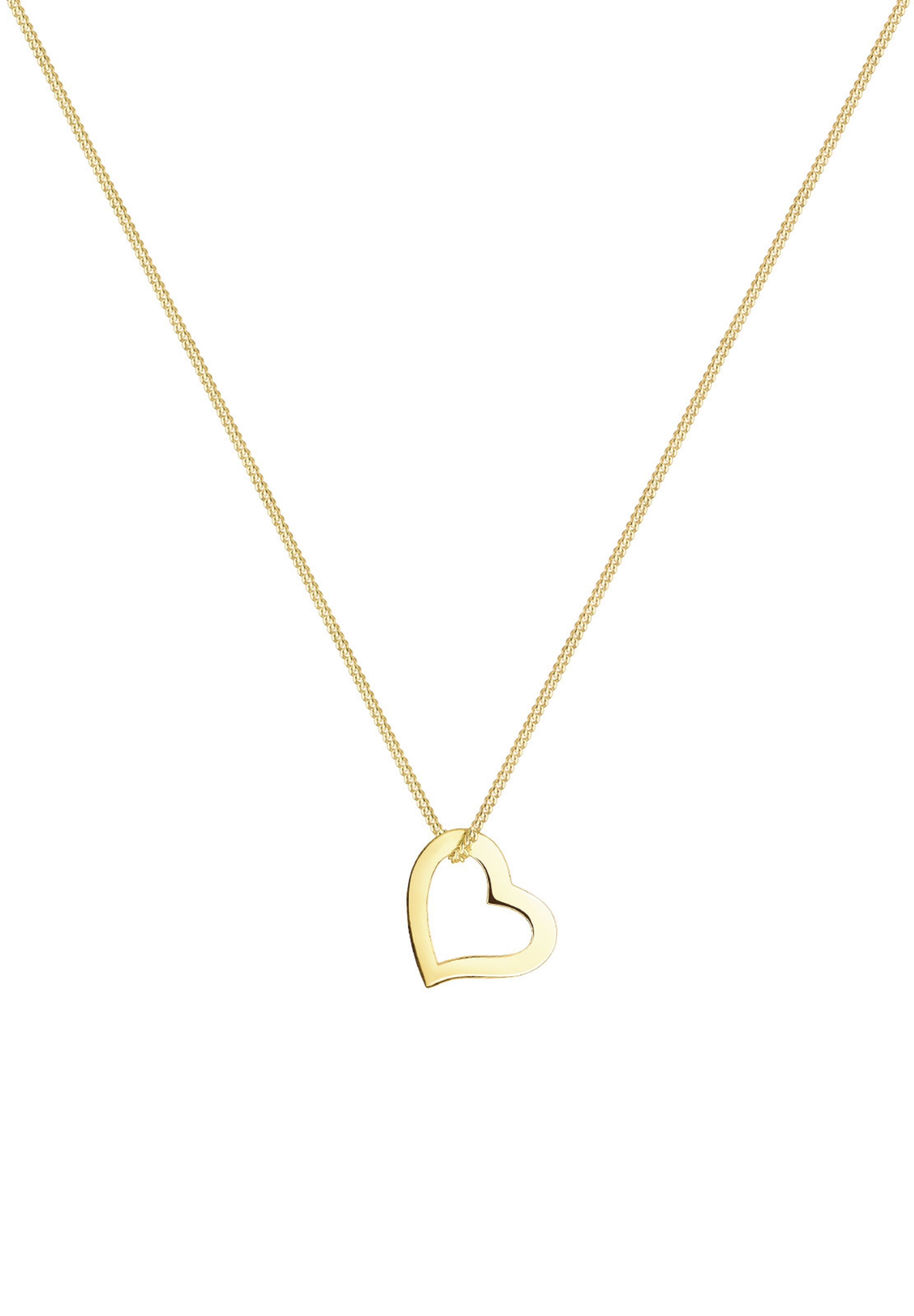 ELLI PREMIUM Necklace 'Herz' in Gold