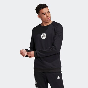 ADIDAS PERFORMANCE Sports sweatshirt in Black: front
