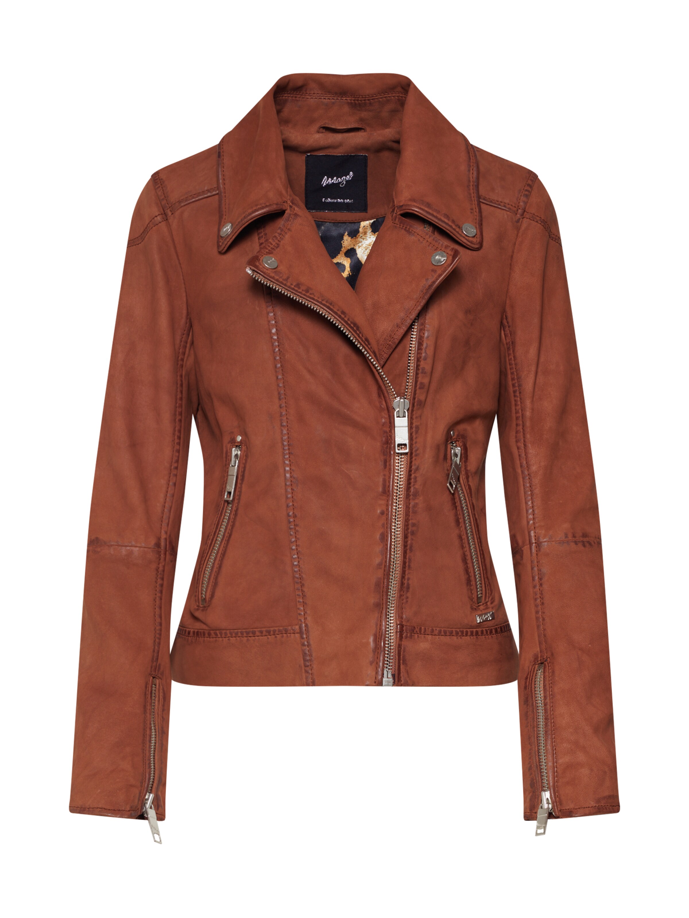 Maze Tussenjas 'Romie' in Bruin: voorkant