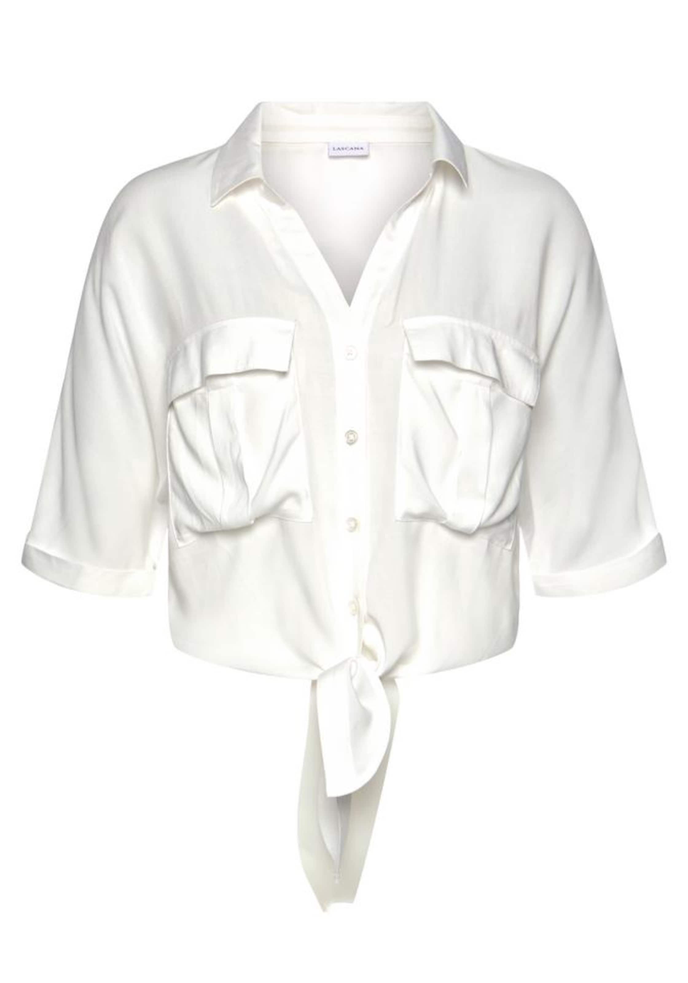 LASCANA Blouse in White: front
