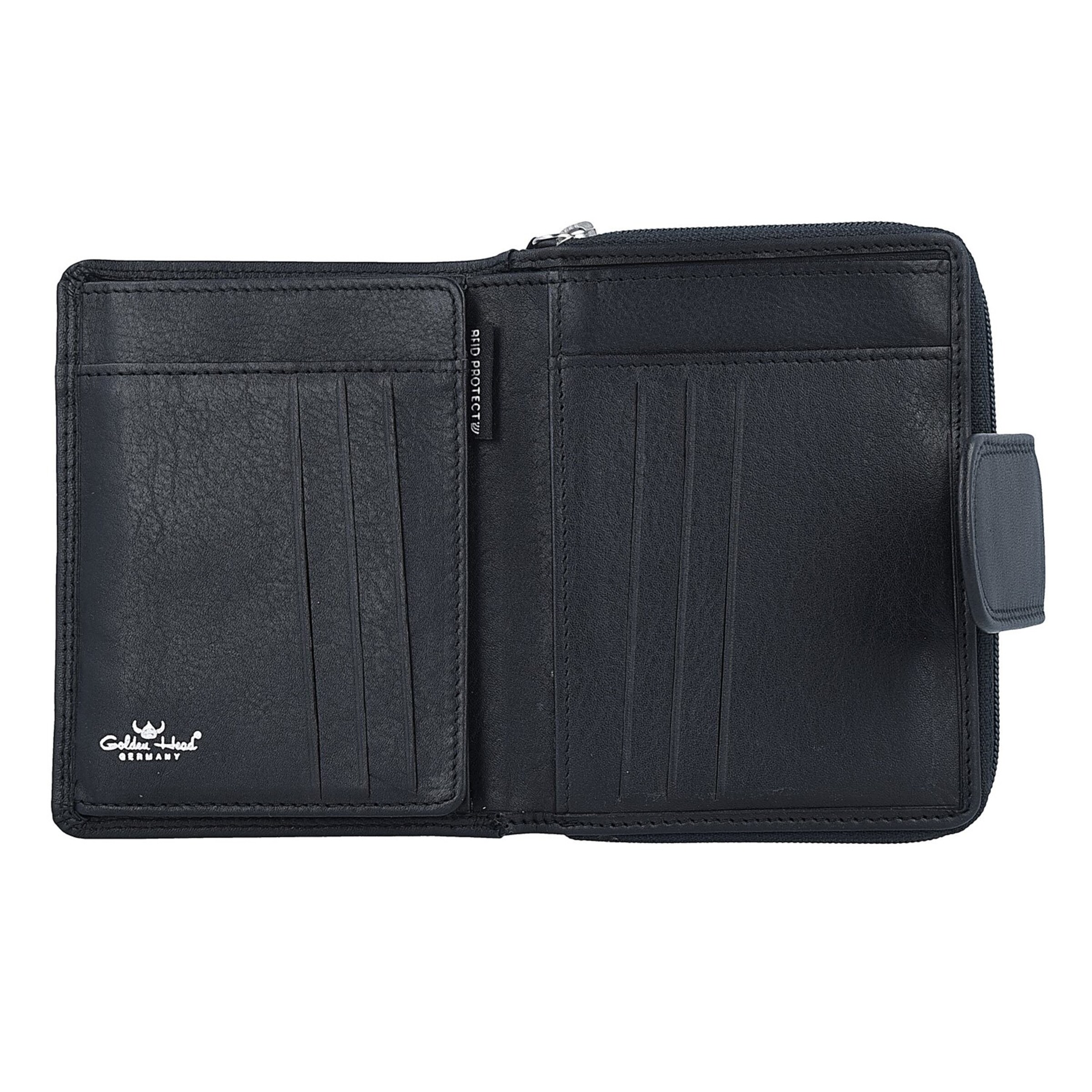 GOLDEN HEAD Wallet 'Polo' in Black