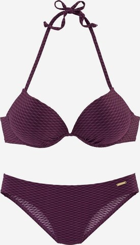 BRUNO BANANI Push-up Bikini in Rot: predná strana