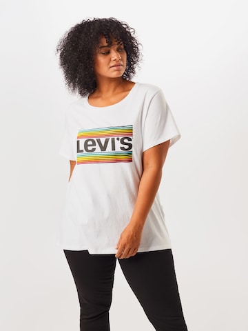 Levi's® Plus Särk 'Perfect', värv valge: eest vaates