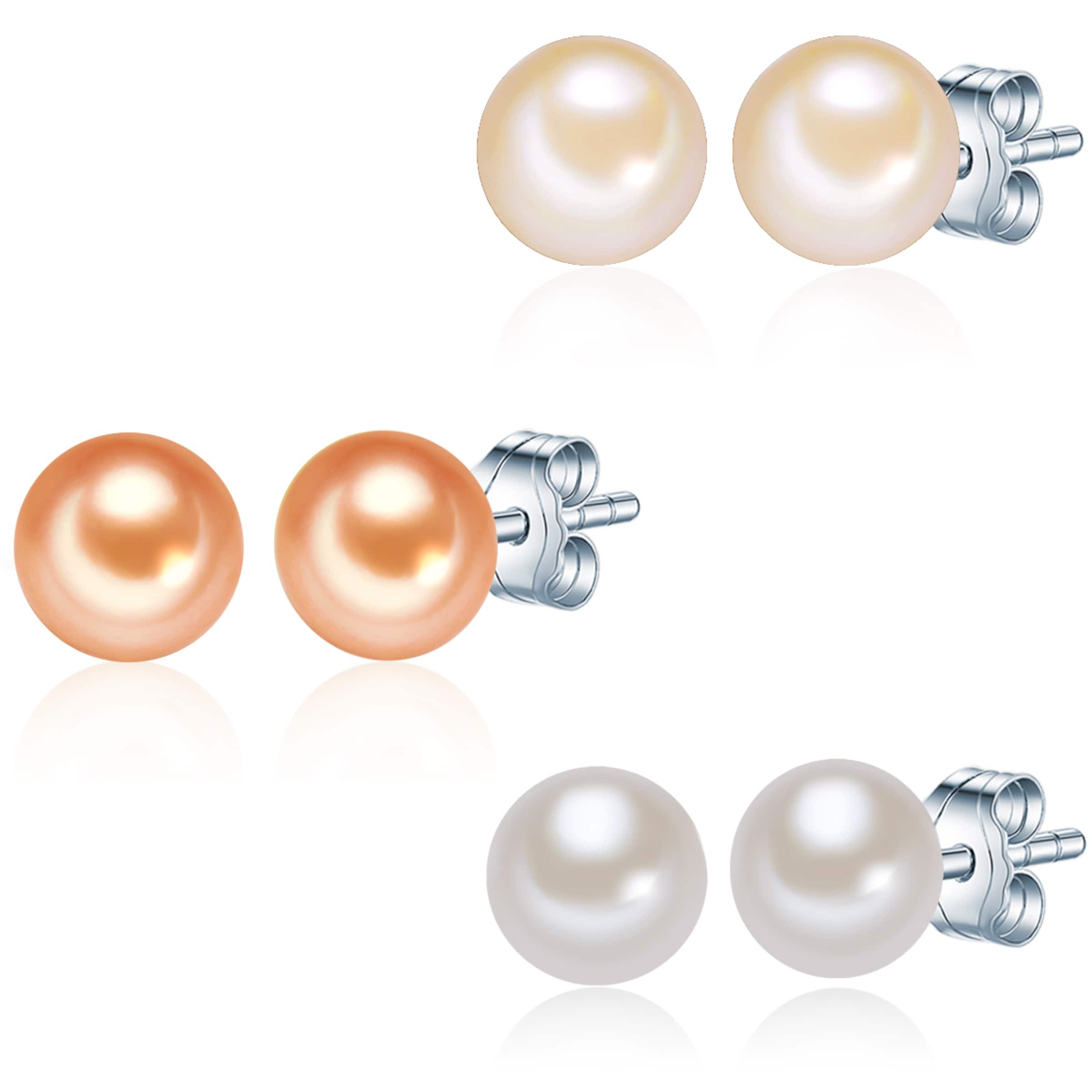 Valero Pearls Ohrringe in Orange: Vorderseite