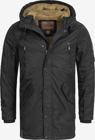 INDICODE JEANS Winterparka 'Bardsley' in Zwart: voorkant