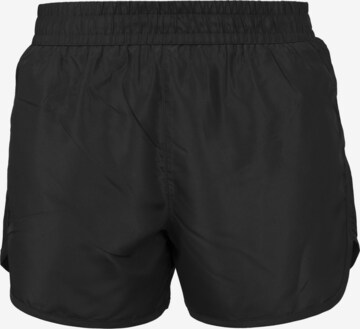 Urban Classics Regular Athletic Pants in Black: front