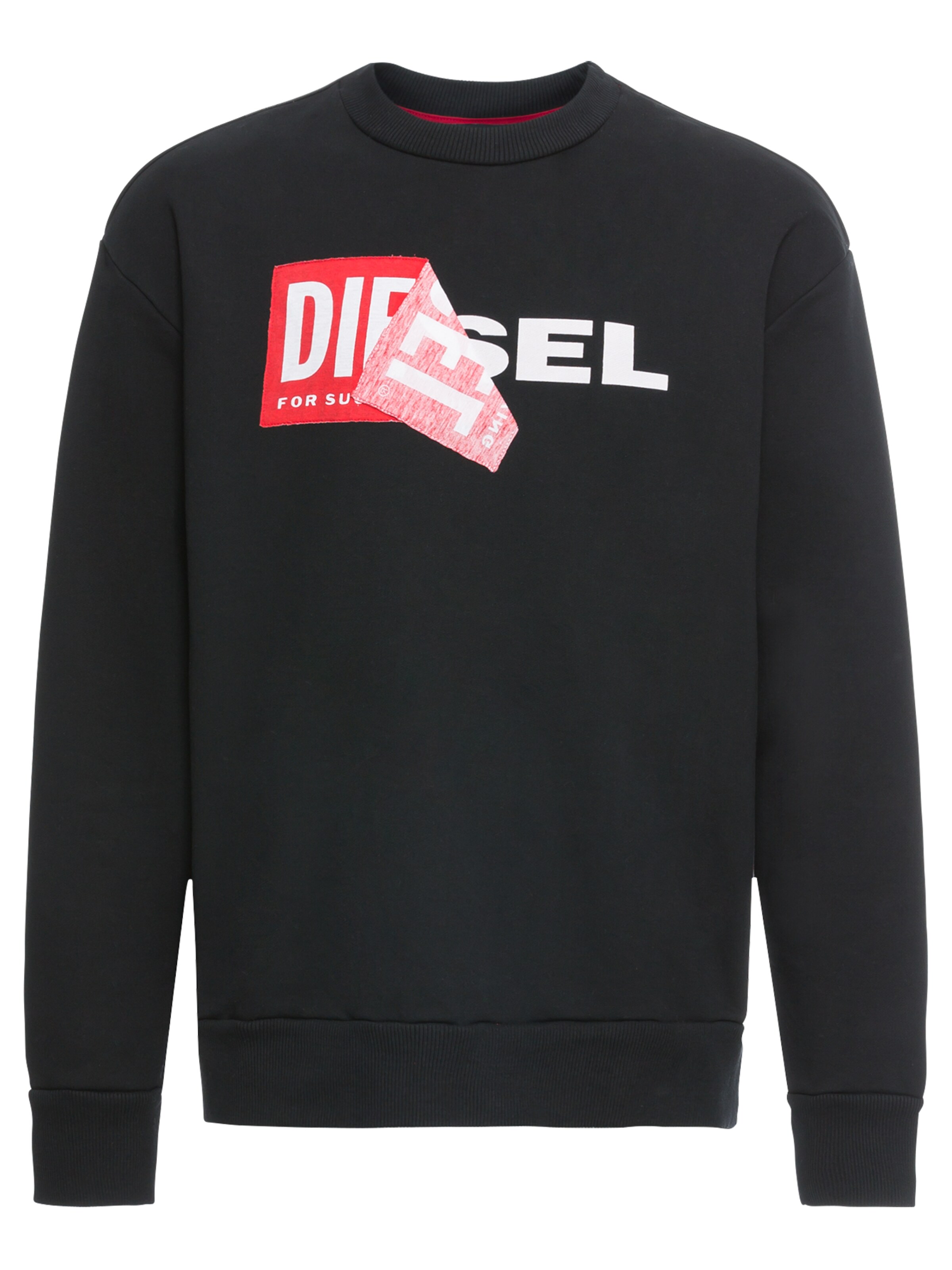 DIESEL - Sweatshirt 'S-SAMY' in de kleur Rood