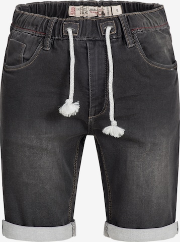 INDICODE JEANS Broek ' Kadin Shorts ' in Zwart: voorkant