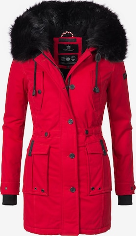 NAVAHOO Winterparka 'Luluna' in Rood: voorkant