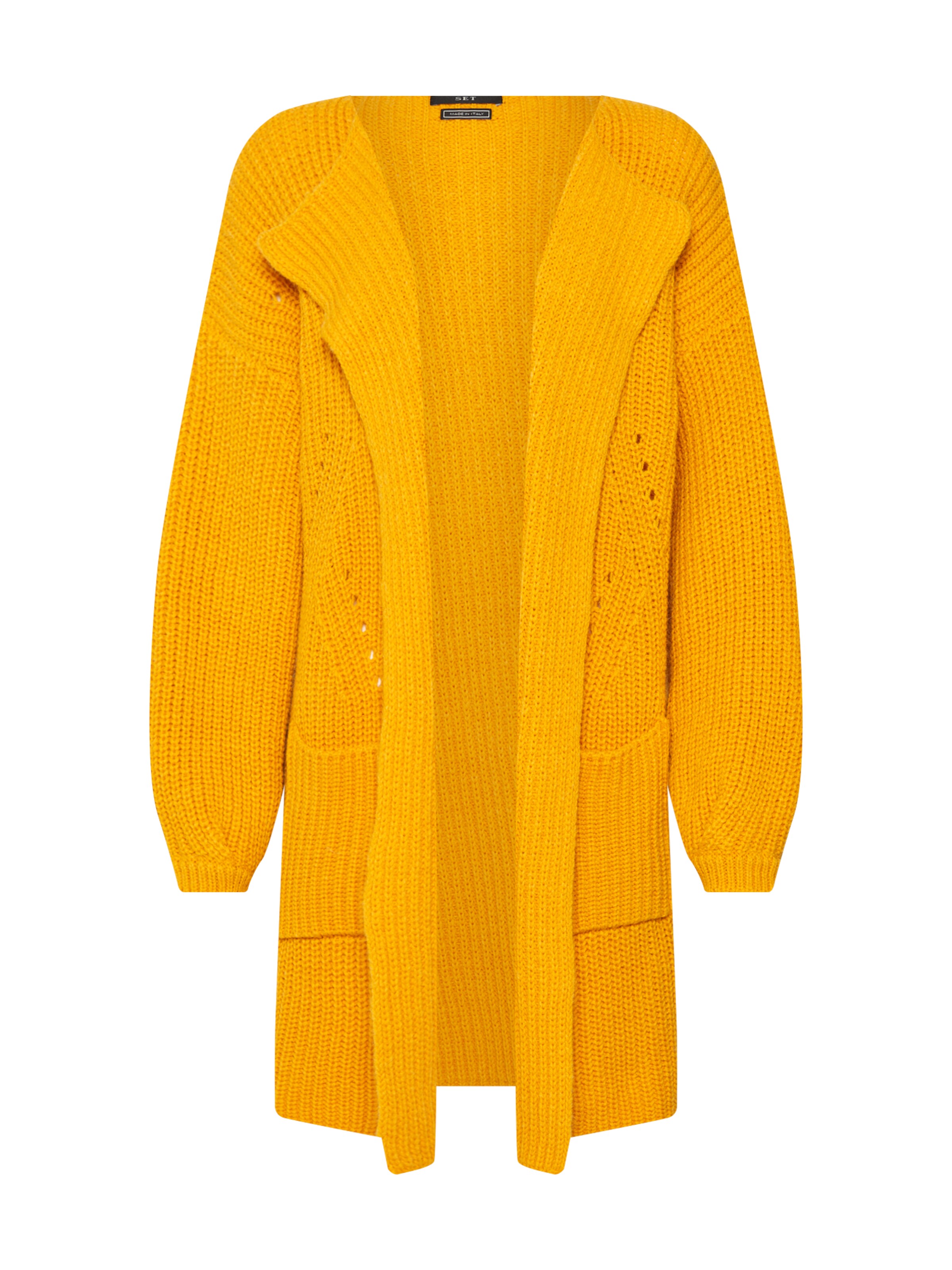 SET - Strickjacke in gelb