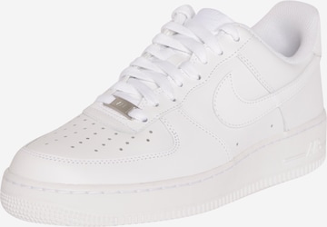 Baskets basses 'Air Force 1' Nike Sportswear en blanc : devant