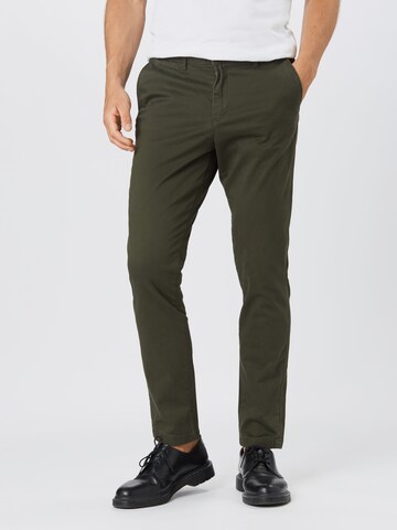 JACK & JONES Slimfit Chino nadrág 'Marco Bowie' - zöld: elől