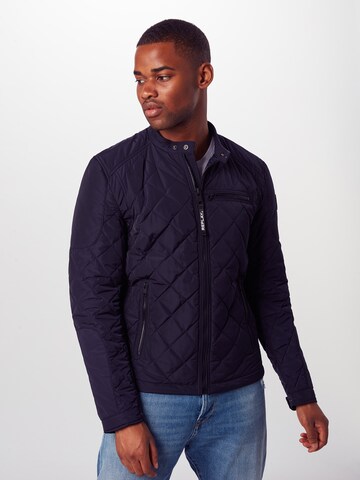 REPLAY Regular Fit Jacke in Blau: Vorderseite