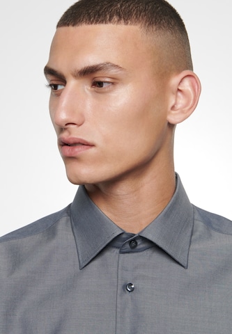 Coupe regular Chemise business 'Modern' SEIDENSTICKER en gris