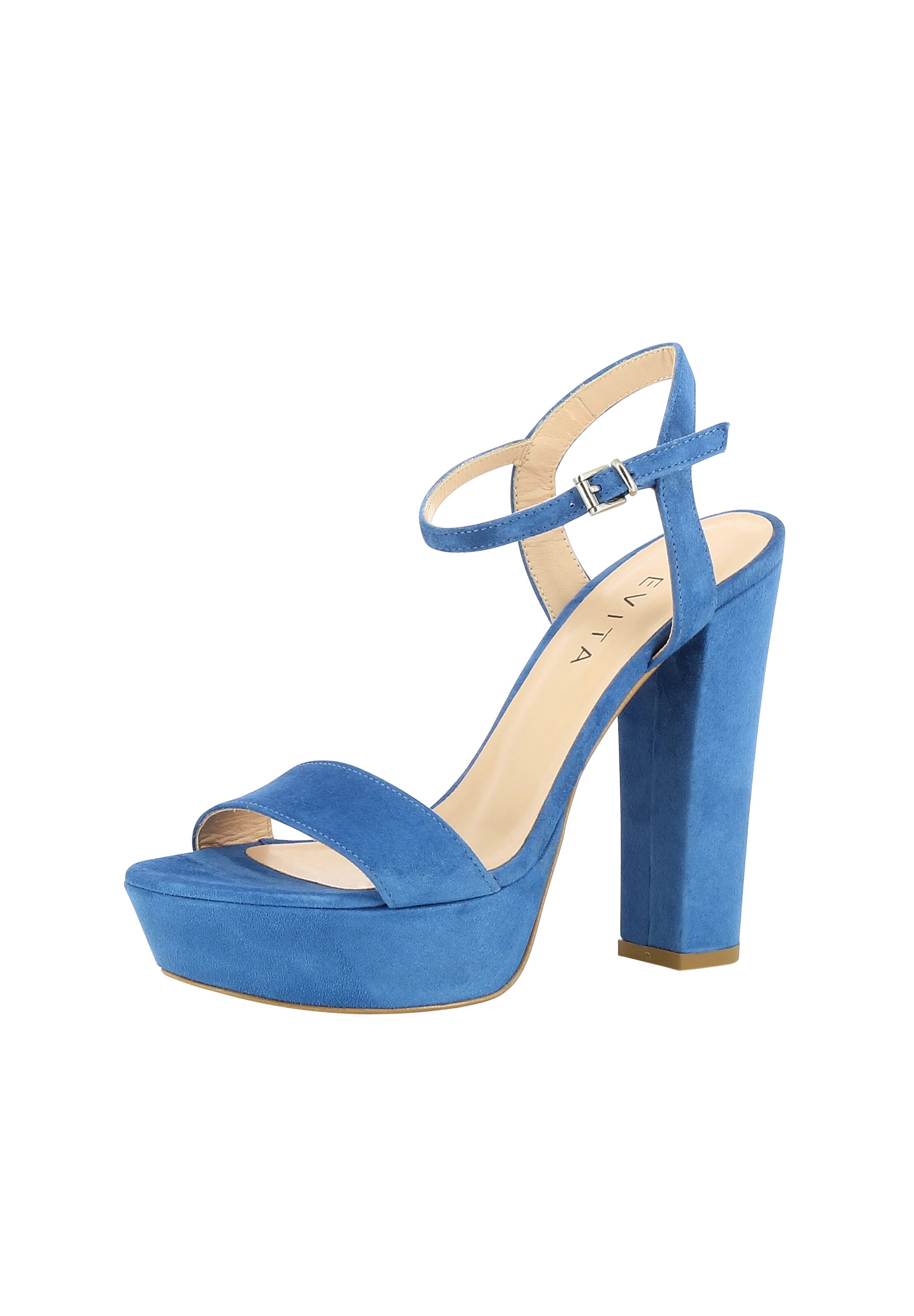 EVITA Strap sandal 'Stefania' in Blue: front
