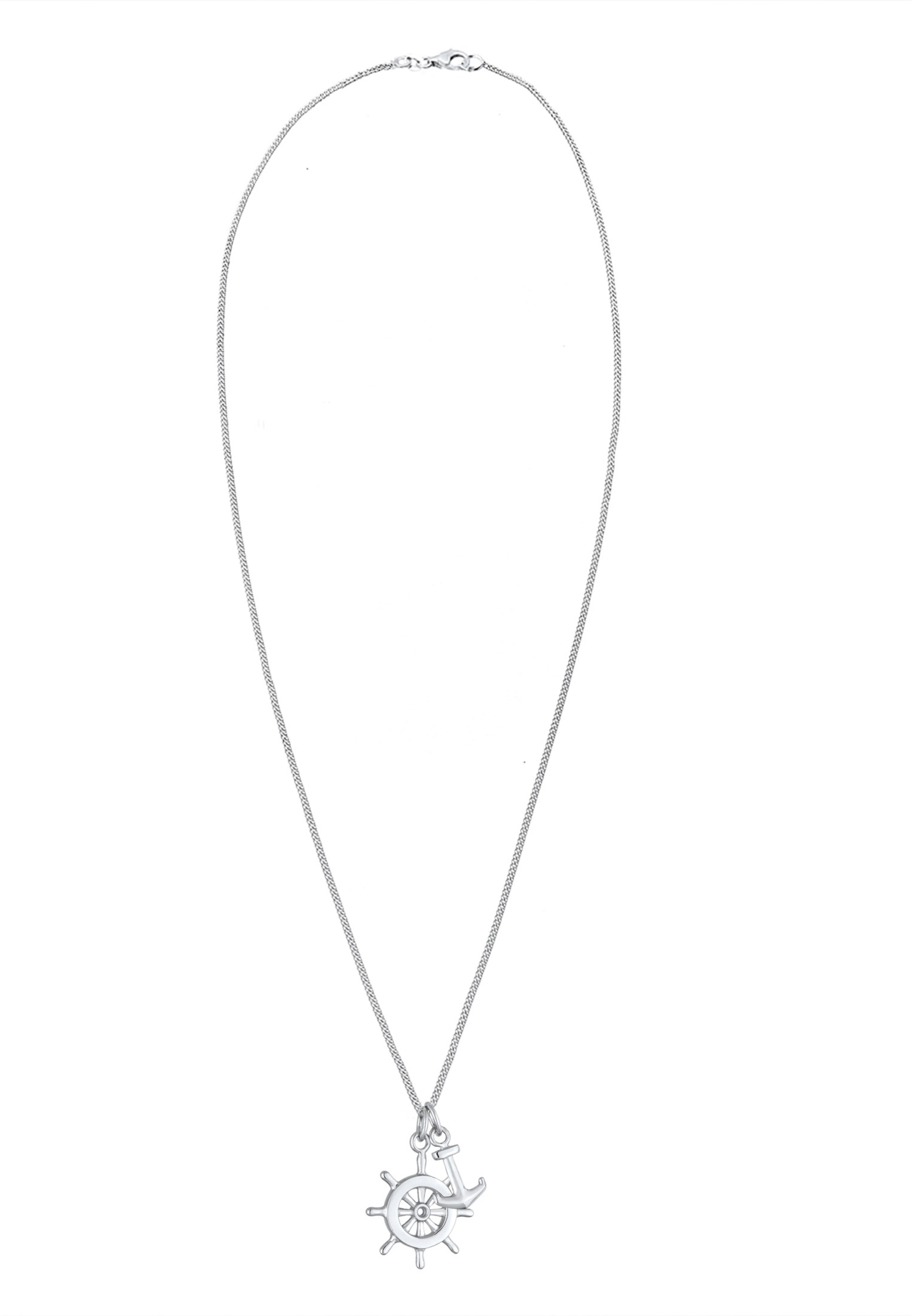ELLI Řetízek 'Anker, Multipendants, Steuerrad' – stříbrná: přední strana